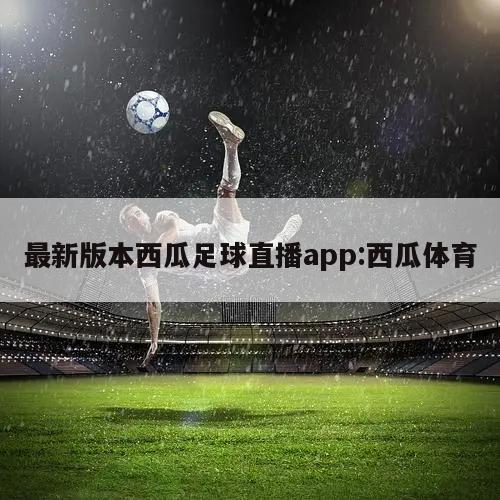 最新版本西瓜足球直播app:西瓜体育